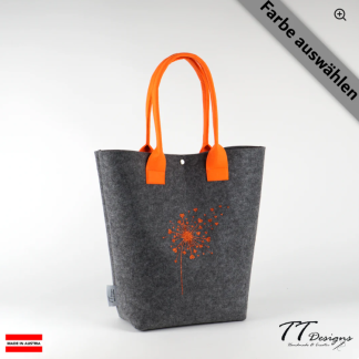 Einkaufs-Filz-Tasche (Pusteblume)